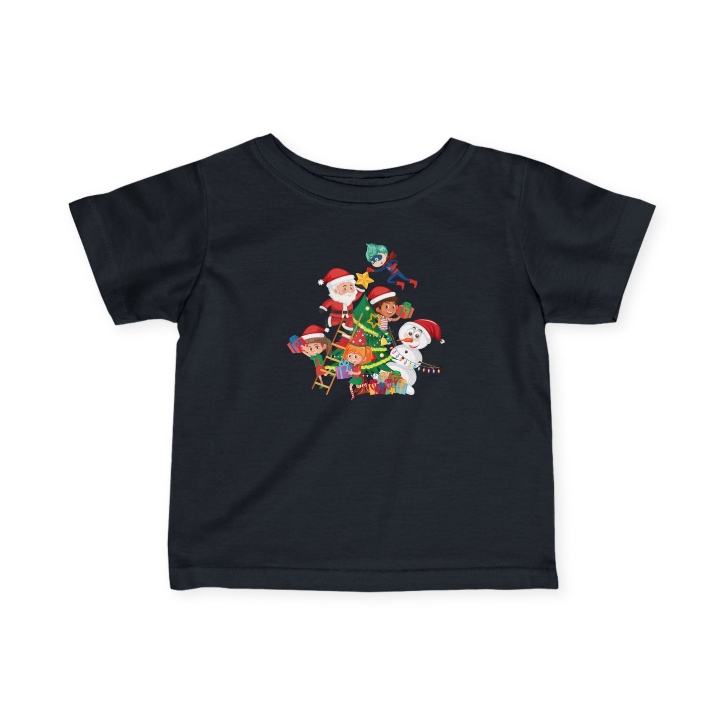 Infant Fine Jersey Tee - Super kiddo making christmas tree - [[{"value":"Wonderwear Kid"}]]