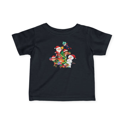 Infant Fine Jersey Tee - Super kiddo making christmas tree - [[{"value":"Wonderwear Kid"}]]