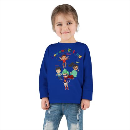 Toddler Long Sleeve Tee - Leo & Friends - Learning and growing - [[{"value":"Wonderwear Kid"}]]
