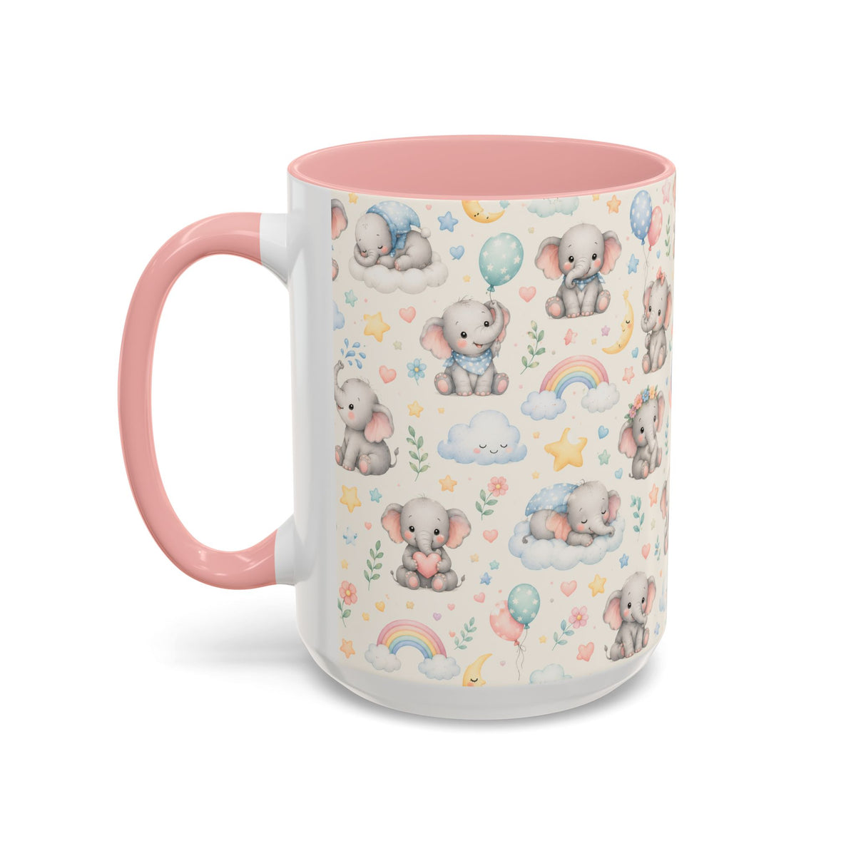 Accent Coffee Mug  (11/15 oz) - Baby Elephant Nursery