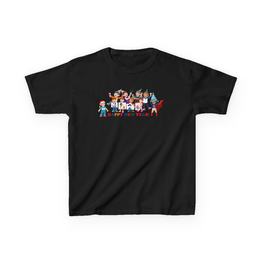 Kids Heavy Cotton™ Tee - Happy new year from super kiddo - [[{"value":"Wonderwear Kid"}]]
