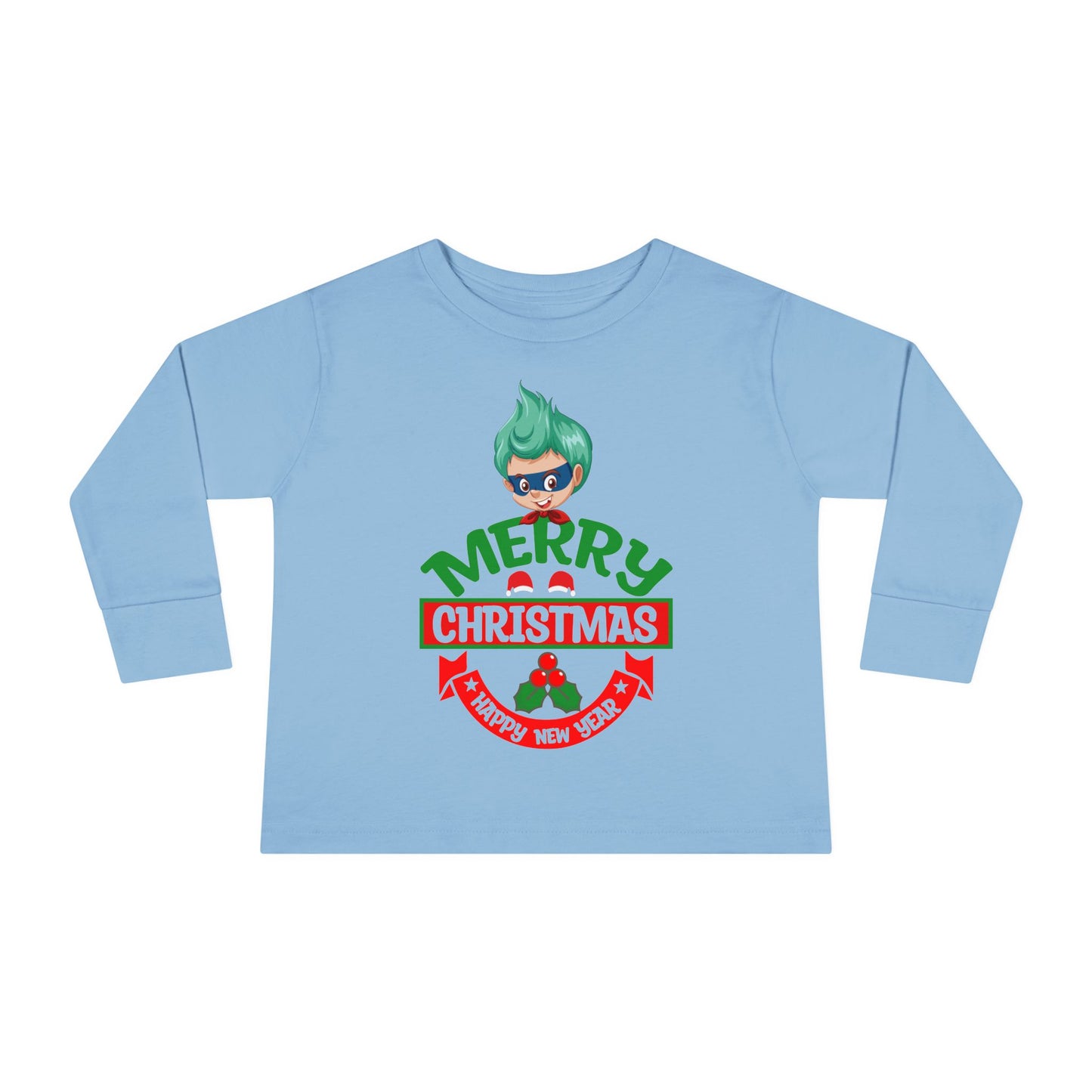 Toddler Long Sleeve Tee - Merry chridtmas from super kiddo - [[{"value":"Wonderwear Kid"}]]
