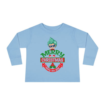 Toddler Long Sleeve Tee - Merry chridtmas from super kiddo - [[{"value":"Wonderwear Kid"}]]