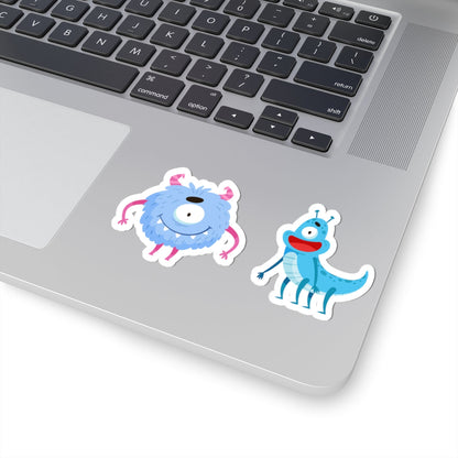 Kiss-Cut Vinyl Decals - One eyed monster Printify