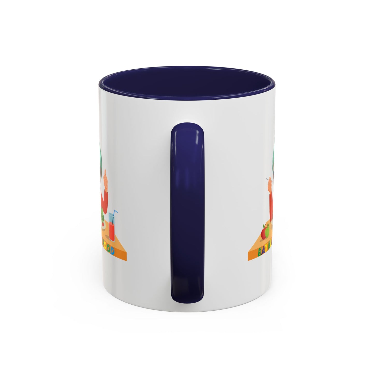 Accent Coffee Mug - Super kiddo eating healthy breafast