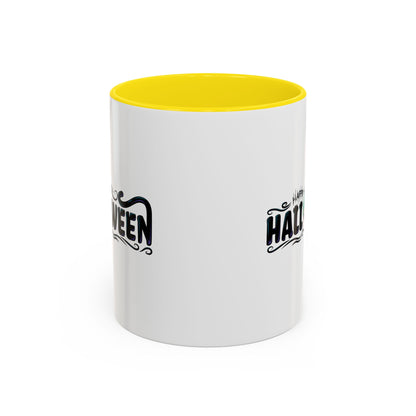Accent Coffee Mug - Happy halloween by super kiddo Printify