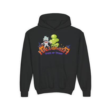 Youth Heavy Blend Hooded Sweatshirt - Trick or Treat - [[{"value":"Wonderwear Kid"}]]