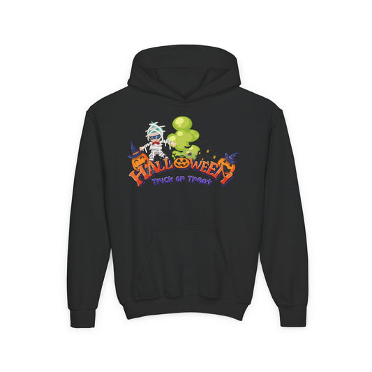 Youth Heavy Blend Hooded Sweatshirt - Trick or Treat - [[{"value":"Wonderwear Kid"}]]
