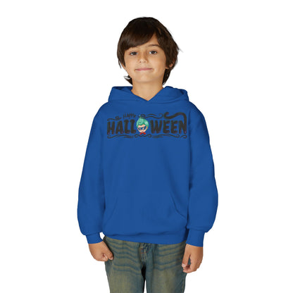 Youth Heavy Blend Hooded Sweatshirt - Happy halloween by super kiddo Printify