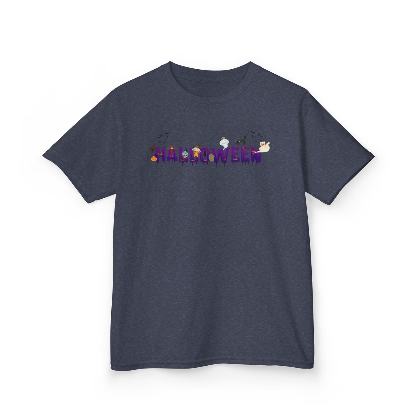 Kids Heavy Cotton™ Tee - Holloween word Printify