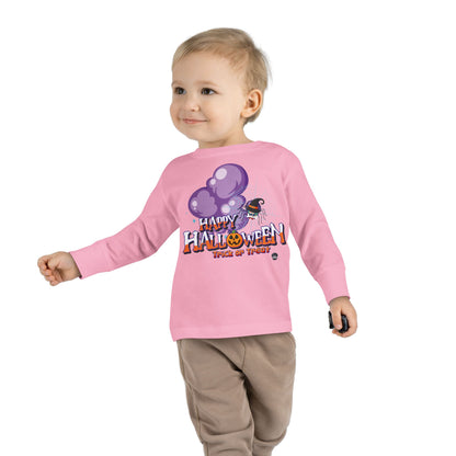 Toddler Long Sleeve Tee - Happy holloween - spider kiddo - [[{"value":"Wonderwear Kid"}]]