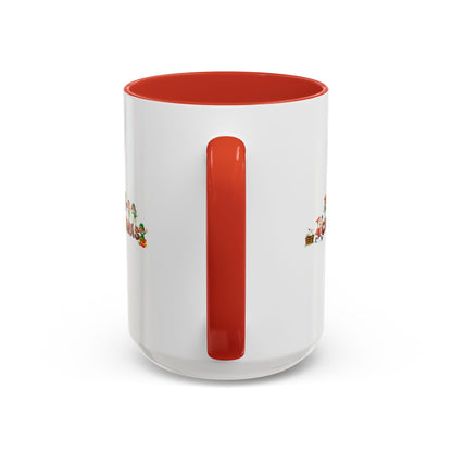 Accent Coffee Mug - Christmas with santa claus and friends - [[{"value":"Wonderwear Kid"}]]