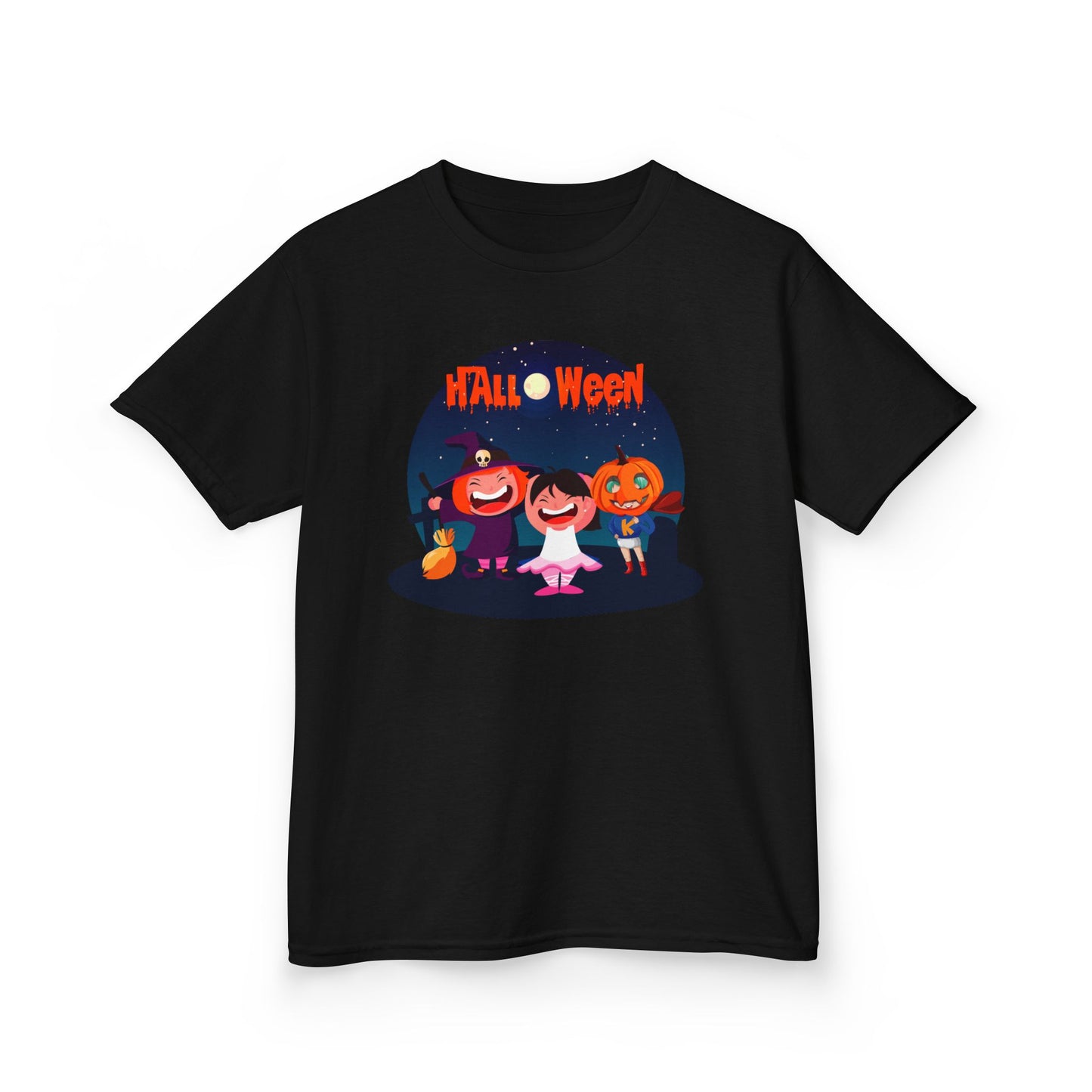 Kids Heavy Cotton™ Tee - Super kiddo wearing pumpkin - [[{"value":"Wonderwear Kid"}]]