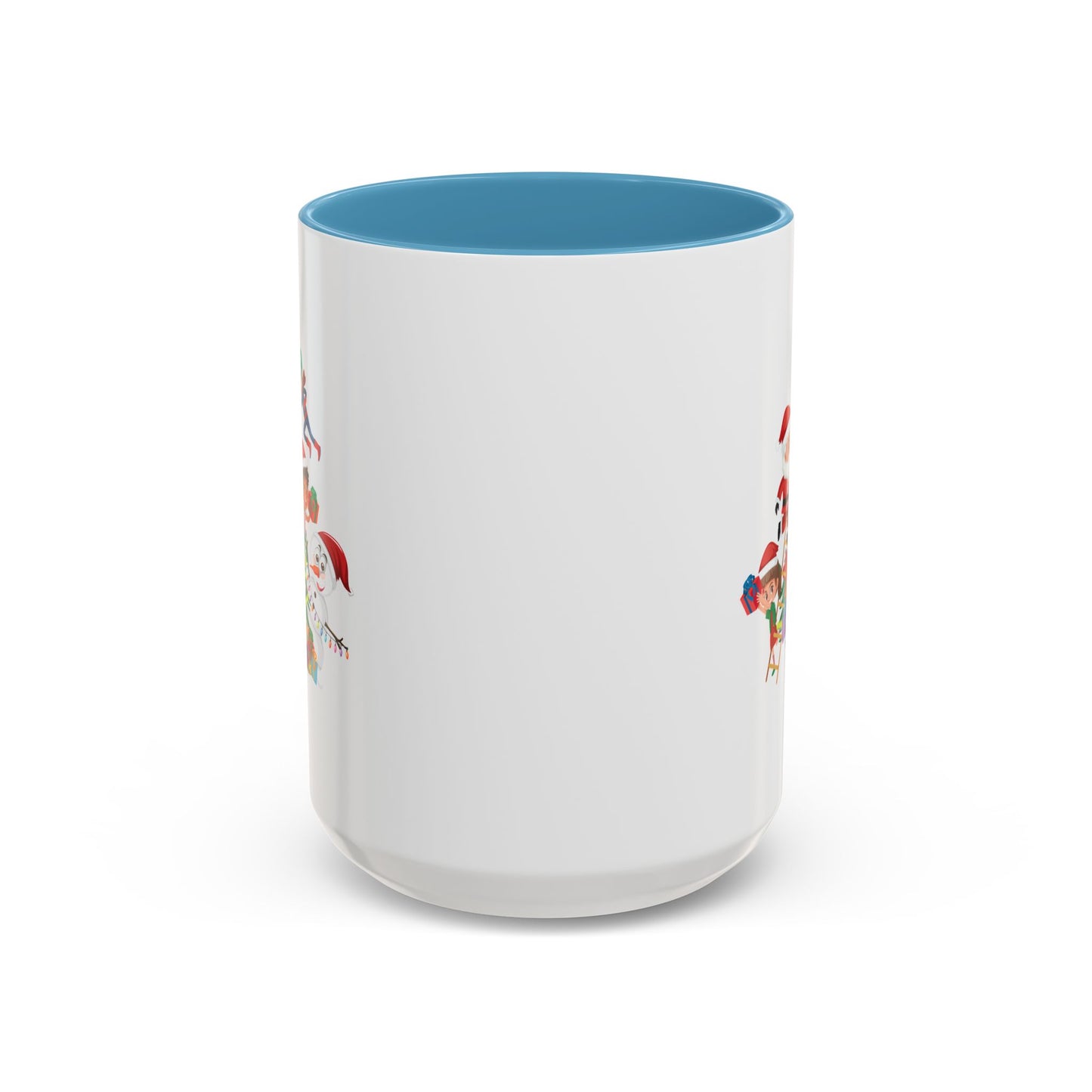 Accent Coffee Mug - Super kiddo making christmas tree