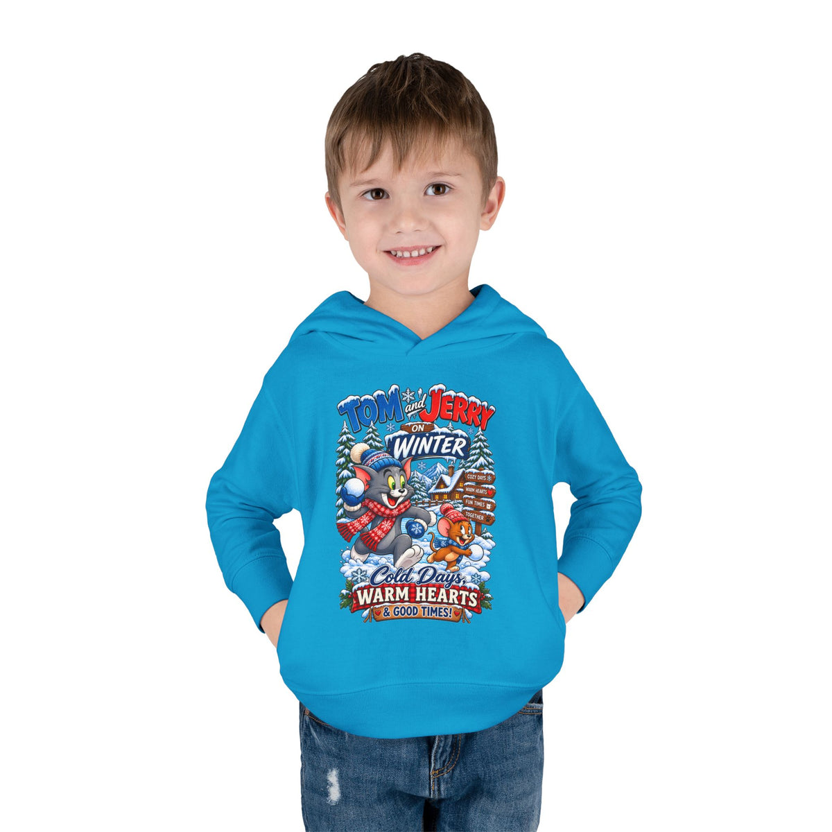 Toddler Hoodie — Tom and Jerry’s Cozy Winter Adventure