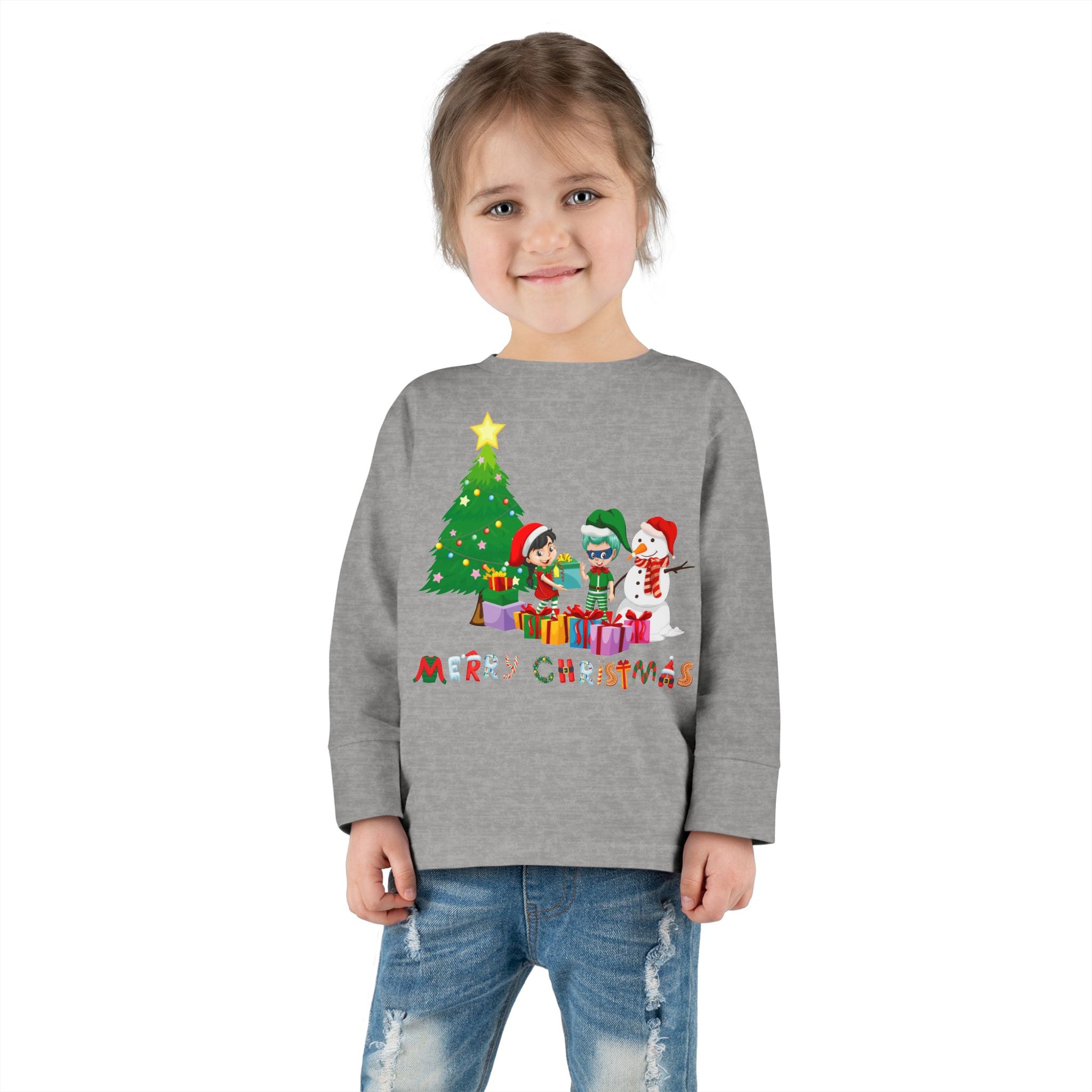 Toddler Long Sleeve Tee - Super kiddo preparing gifts - [[{"value":"Wonderwear Kid"}]]