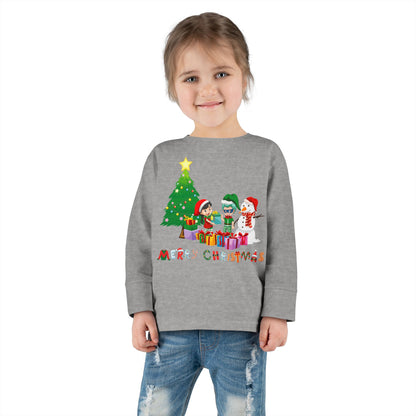 Toddler Long Sleeve Tee - Super kiddo preparing gifts - [[{"value":"Wonderwear Kid"}]]