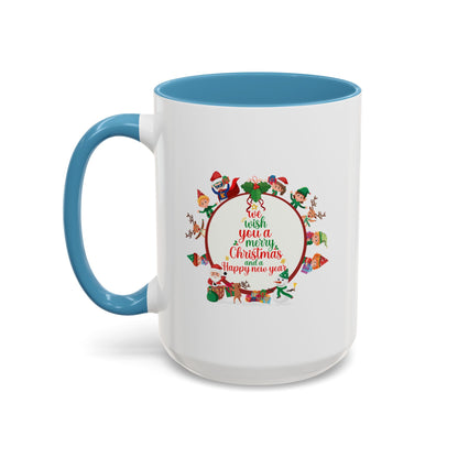 Accent Coffee Mug - We wish you a merry christmas - [[{"value":"Wonderwear Kid"}]]