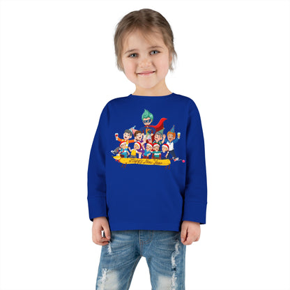 Toddler Long Sleeve Tee - Happy new year with friends - [[{"value":"Wonderwear Kid"}]]