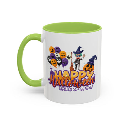 Accent Coffee Mug - Happy halloween trick or treat - [[{"value":"Wonderwear Kid"}]]