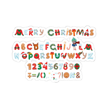 Kiss-Cut Stickers - Christmas alphabet - [[{"value":"Wonderwear Kid"}]]