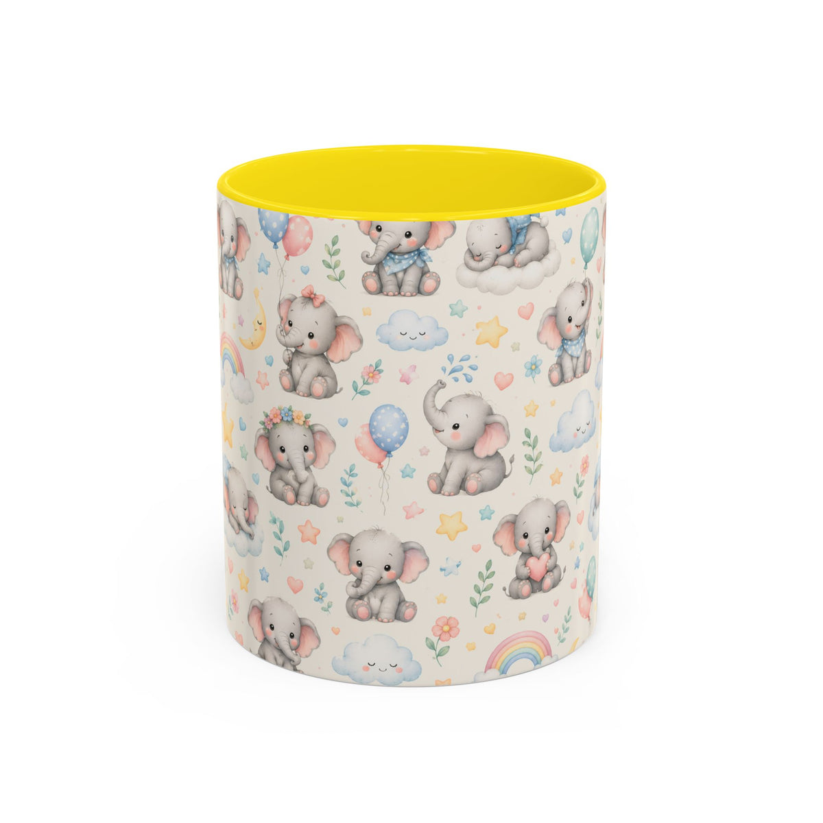 Accent Coffee Mug  (11/15 oz) - Baby Elephant Nursery