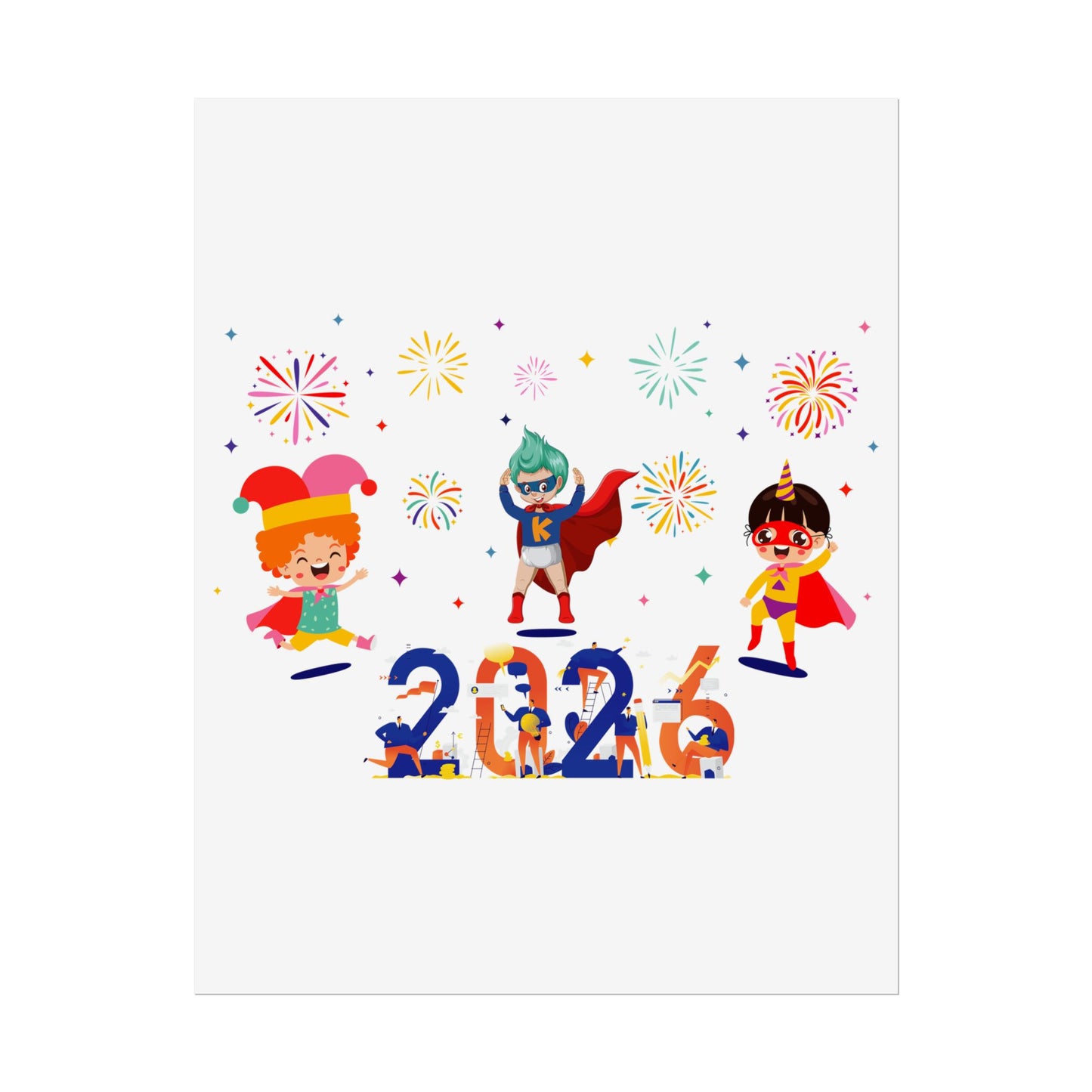 Rolled Posters - Super kiddo and other hero - [[{"value":"Wonderwear Kid"}]]