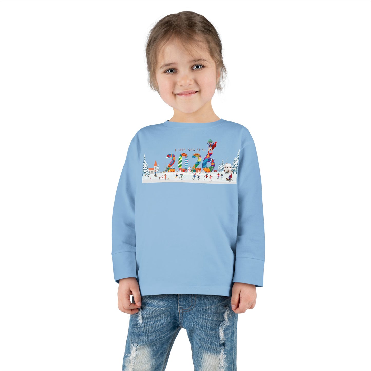 Toddler Long Sleeve Tee - Happy 2026 - [[{"value":"Wonderwear Kid"}]]