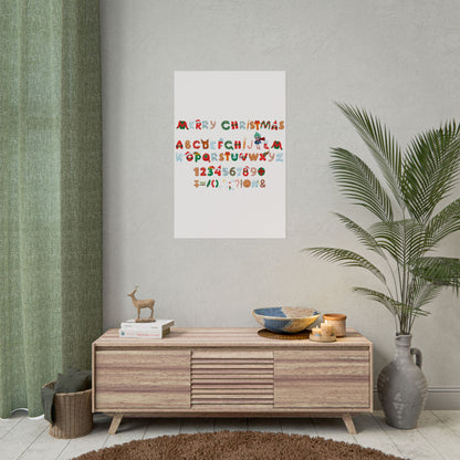 Rolled Posters - Christmas alphabet - [[{"value":"Wonderwear Kid"}]]