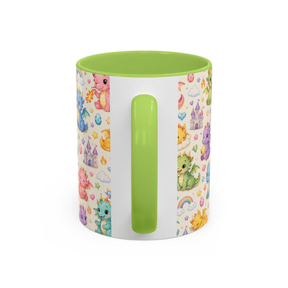 Accent Coffee Mug  (11/15 oz) - Baby Dragon Fantasy