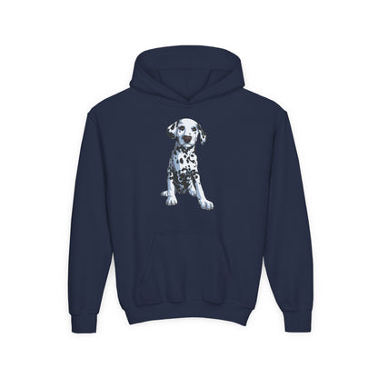 Youth Heavy Blend Hooded Sweatshirt - Dalmatian Printify