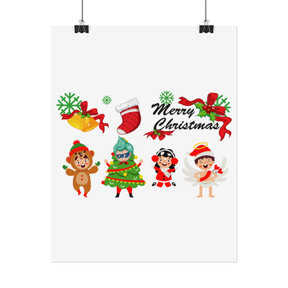 Rolled Posters - Merry christmas from super kid - [[{"value":"Wonderwear Kid"}]]