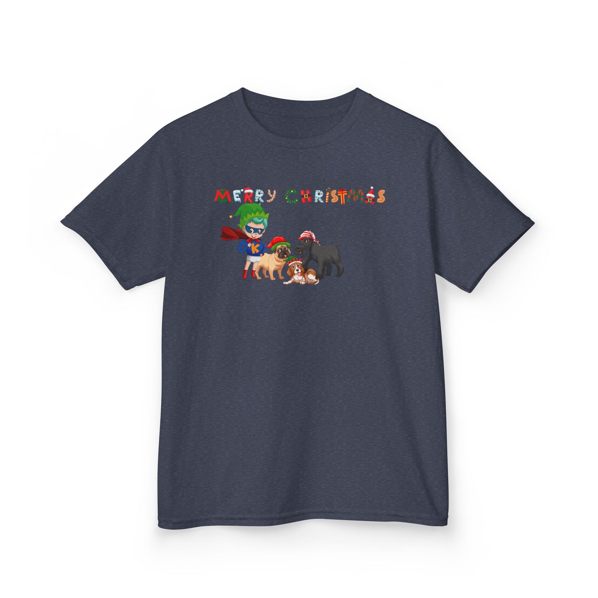 Kids Heavy Cotton™ Tee - Super kiddo woith pet friends - [[{"value":"Wonderwear Kid"}]]