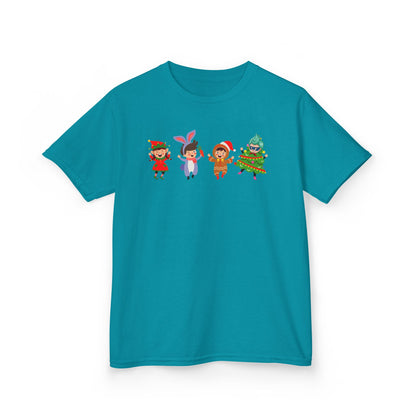 Kids Heavy Cotton™ Tee - Super kiddo in christmas tree attire - [[{"value":"Wonderwear Kid"}]]