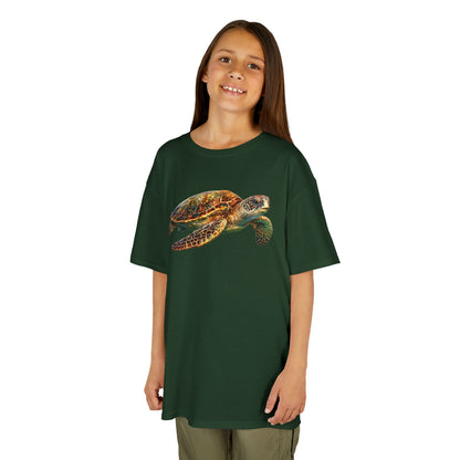 Kids Heavy Cotton™ Tee - sea turtle swimming