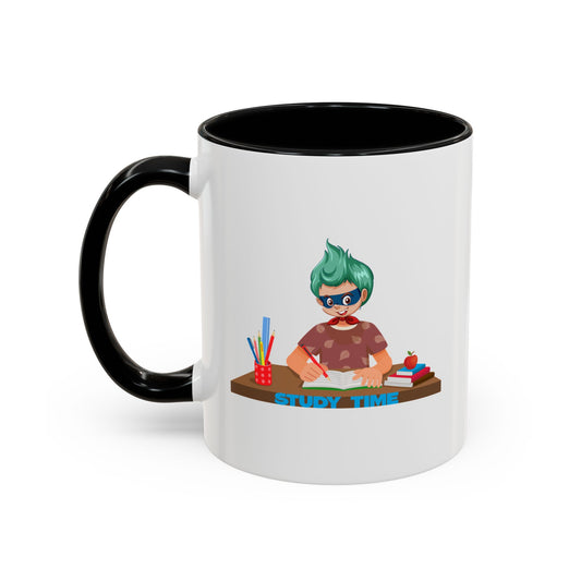 Accent Coffee Mug - Super kiddo studying