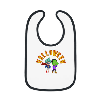Baby Bib - Holloween with super kiddo Printify