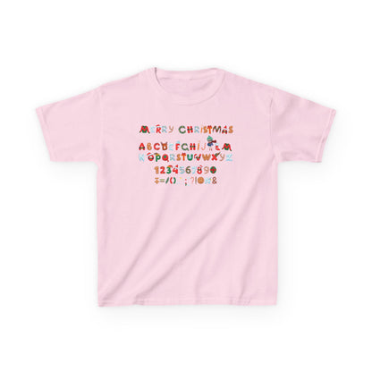 Kids Heavy Cotton™ Tee - Christmas alphabet - [[{"value":"Wonderwear Kid"}]]