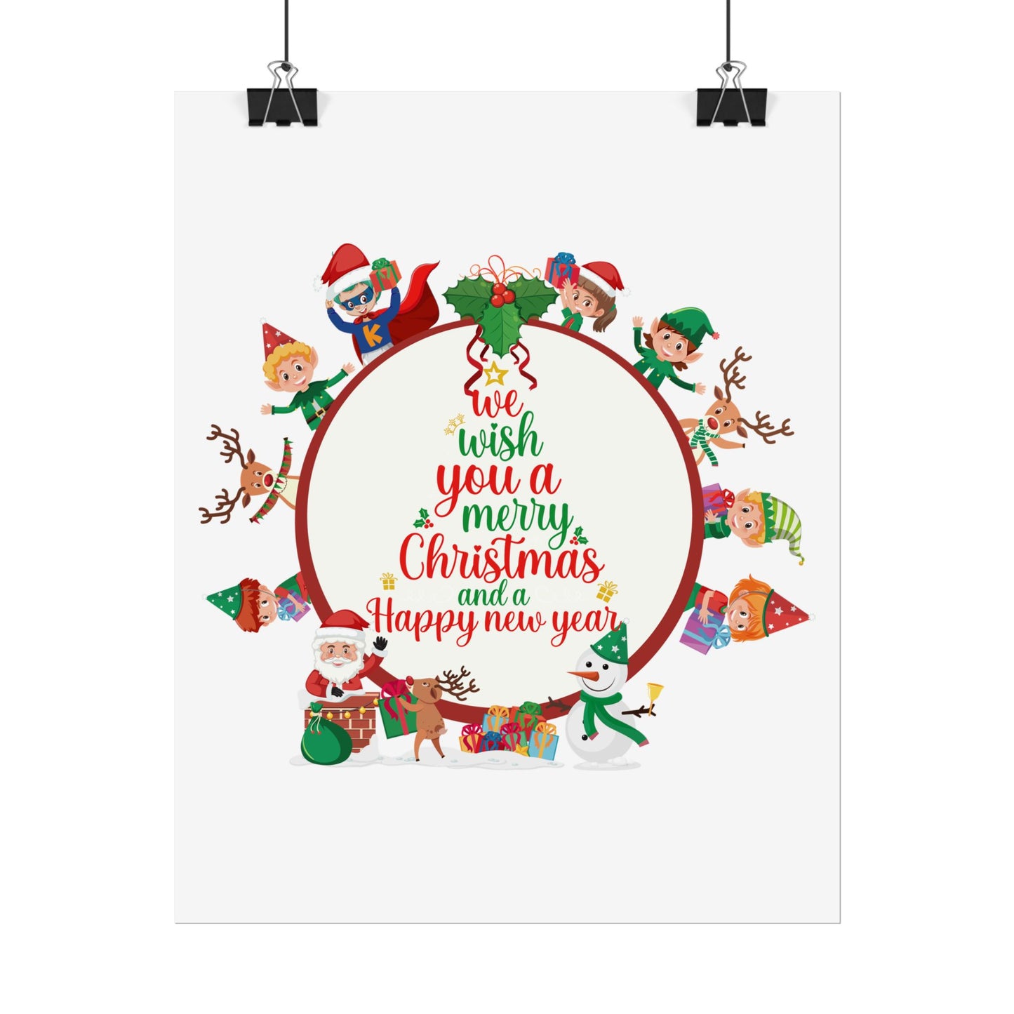Rolled Posters - We wish you a merry christmas - [[{"value":"Wonderwear Kid"}]]
