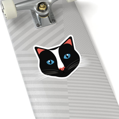 Kiss-Cut Stickers - Cute Cat Face Printify