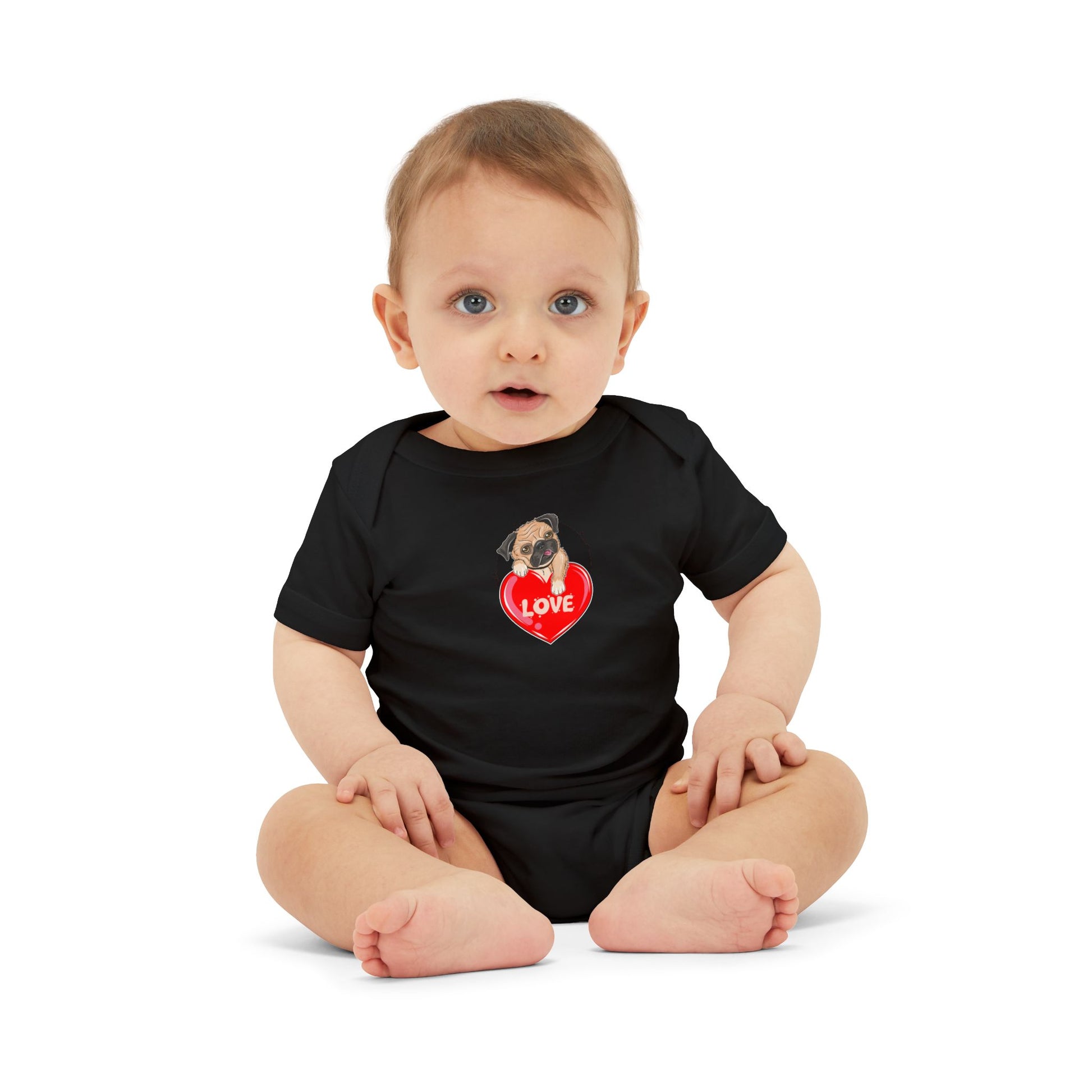 Infant Jersey One Piece - Valentines - Cute Pug - [[{"value":"Wonderwear Kid"}]]