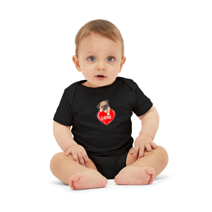 Infant Jersey One Piece - Valentines - Cute Pug - [[{"value":"Wonderwear Kid"}]]