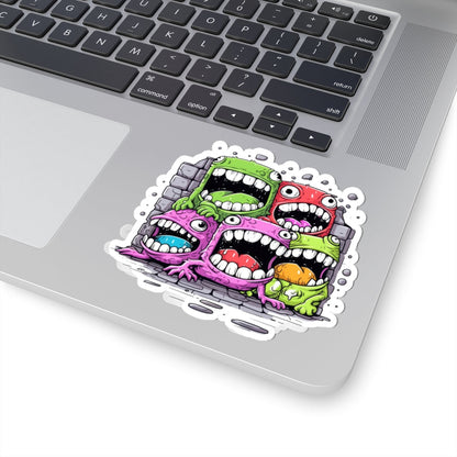 Kiss-Cut Stickers - Cool Monsters Printify
