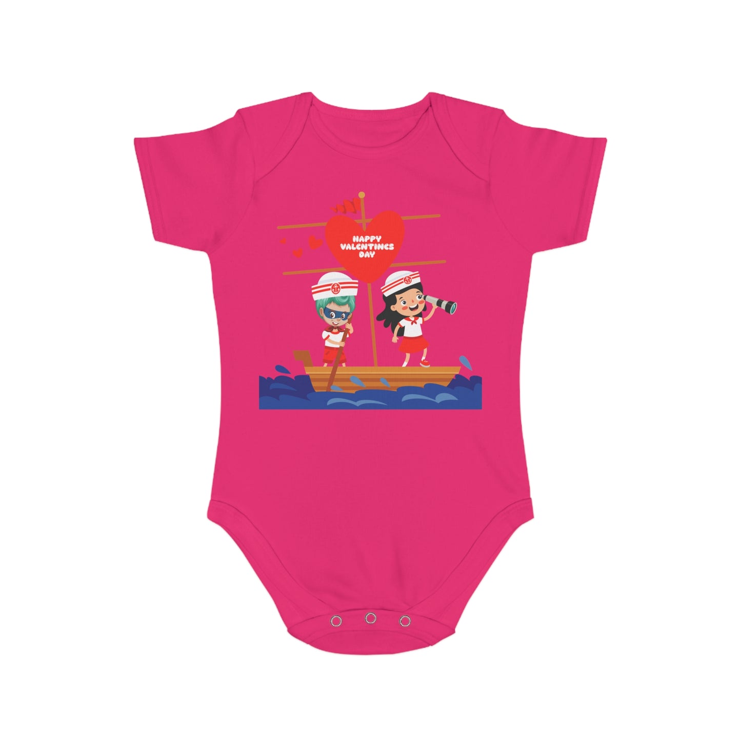 Infant Fine Jersey Bodysuit - Valentines -  Love sailing - [[{"value":"Wonderwear Kid"}]]