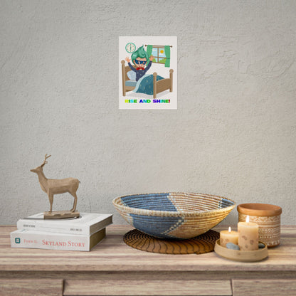 Rolled Posters - Super kiddo teaches us to wake up early - [[{"value":"Wonderwear Kid"}]]