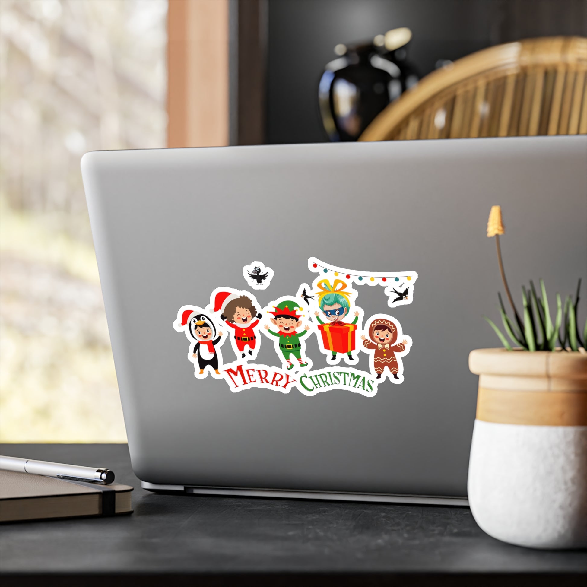 Christmas Kiss-Cut Vinyl Decals – Merry christmas by super kiddo and friends - [[{"value":"Wonderwear Kid"}]]