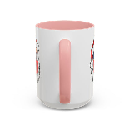 Accent Coffee Mug - Santa Super kiddo - [[{"value":"Wonderwear Kid"}]]