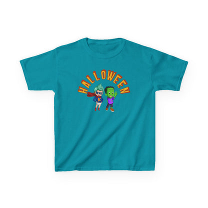 Kids Heavy Cotton™ Tee - Holloween with super kiddo Printify