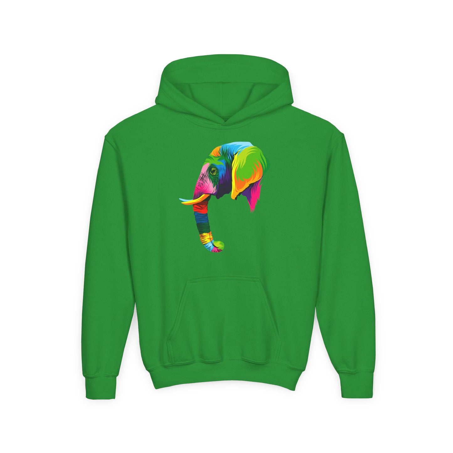 Youth Heavy Blend Hooded Sweatshirt - The elephant