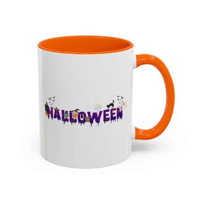 Accent Coffee Mug - Holloween word Printify